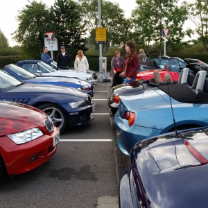 Tesco Car Park meet up before heading to the circuit