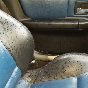 The water doesn't bead well on the seats